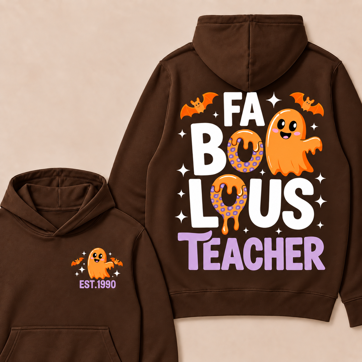 Fa Bo Lous Teacher Happy Halloween  Custom Year Hoodies