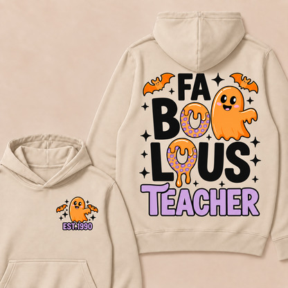 Fa Bo Lous Teacher Happy Halloween  Custom Year Hoodies