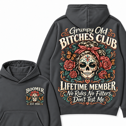 Custom Your Year Grumpy Old Bitches Club Lifetime Member Don't Try Me Hoodies