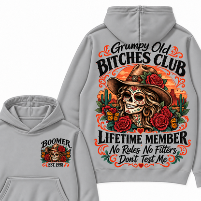 Custom Your Year Grumpy Old Bitches Club Lifetime Member Don't Try Me Hoodies