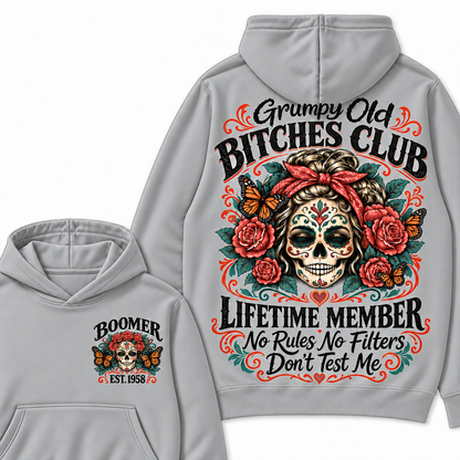 Custom Your Year Grumpy Old Bitches Club Lifetime Member Don't Try Me Hoodies