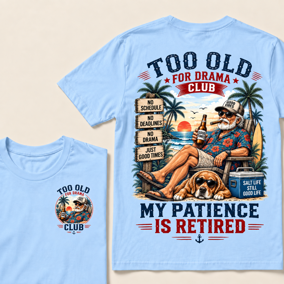 Too Old To Care Club Don't Care My Give A Damn Is Broken  T-Shirts