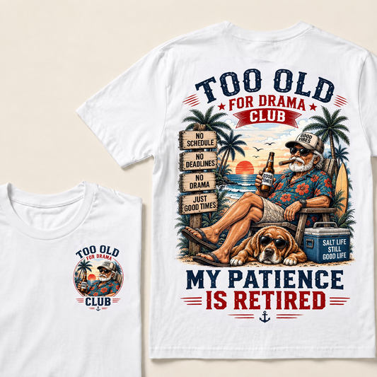 Too Old To Care Club Don't Care My Give A Damn Is Broken  T-Shirts