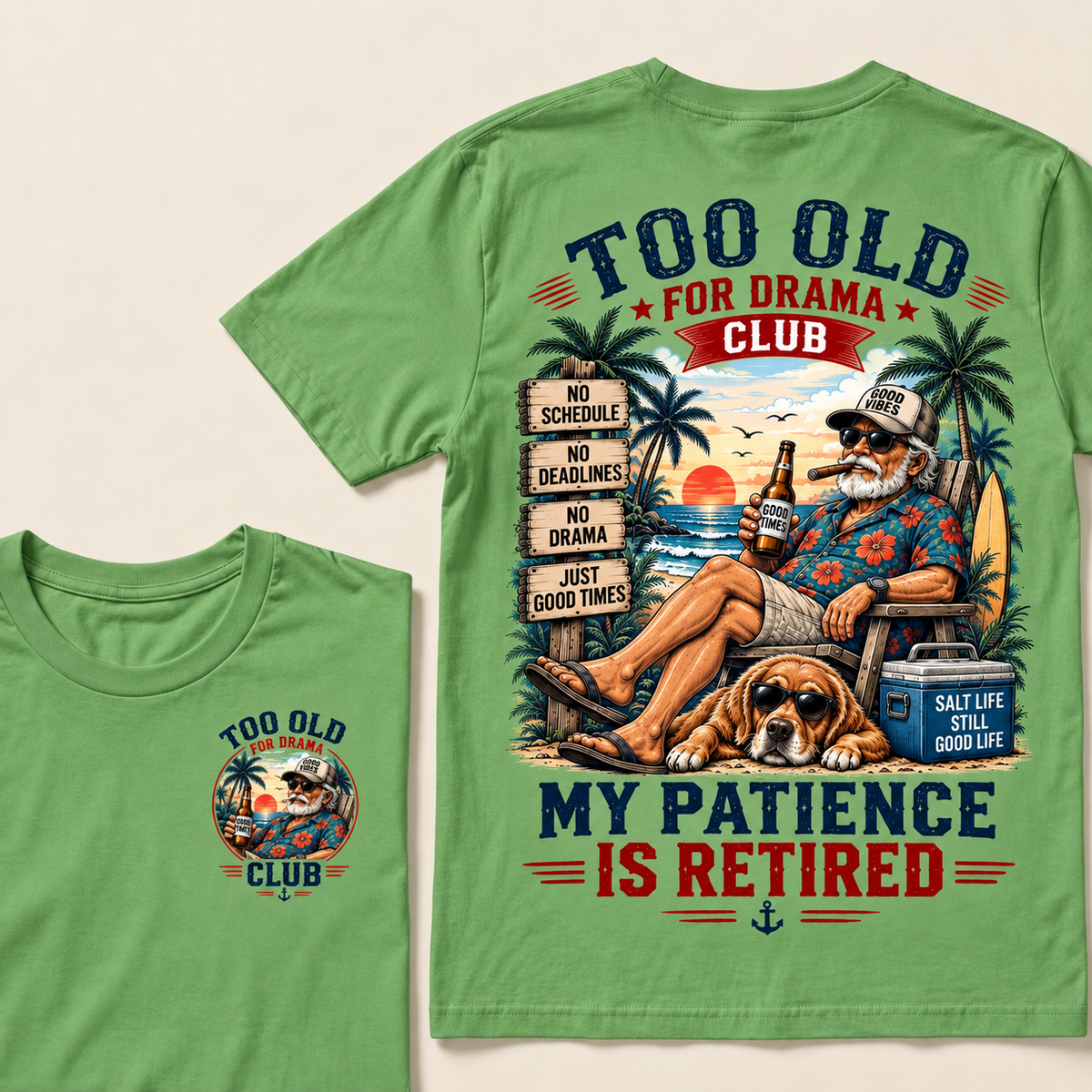 Too Old To Care Club Don't Care My Give A Damn Is Broken  T-Shirts