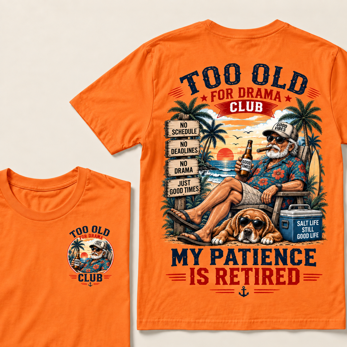 Too Old To Care Club Don't Care My Give A Damn Is Broken  T-Shirts