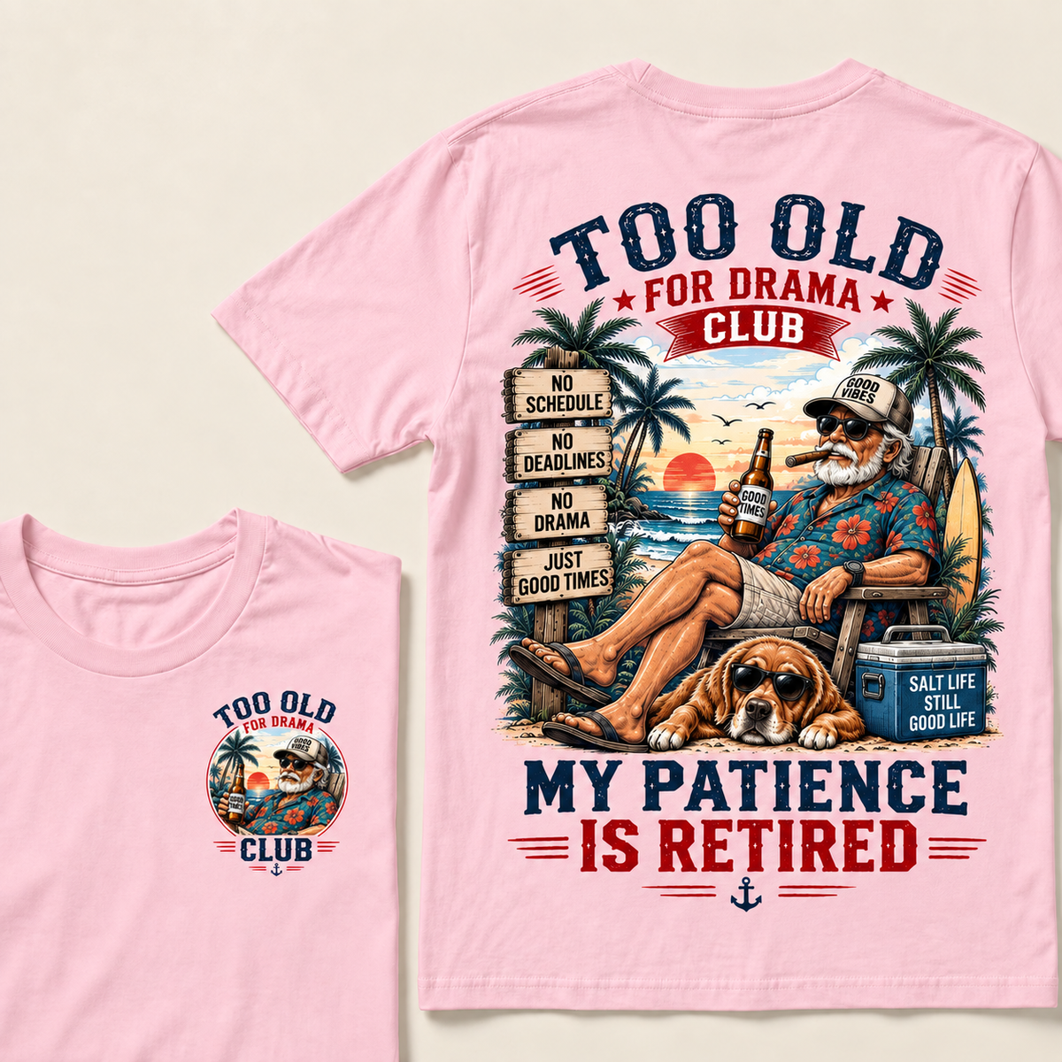 Too Old To Care Club Don't Care My Give A Damn Is Broken  T-Shirts