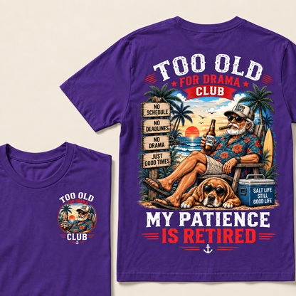 Too Old To Care Club Don't Care My Give A Damn Is Broken  T-Shirts