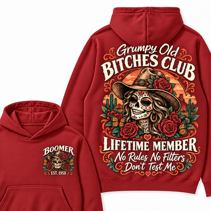 Custom Your Year Grumpy Old Bitches Club Lifetime Member Don't Try Me Hoodies