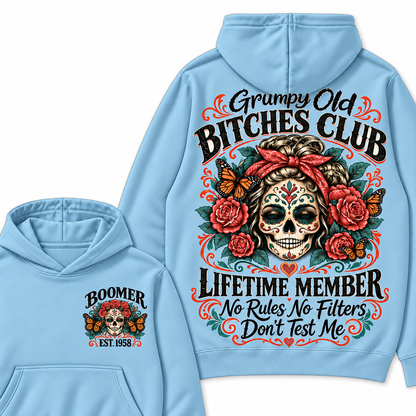 Custom Your Year Grumpy Old Bitches Club Lifetime Member Don't Try Me Hoodies