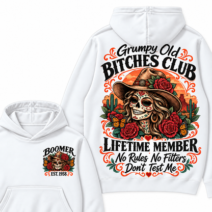 Custom Your Year Grumpy Old Bitches Club Lifetime Member Don't Try Me Hoodies