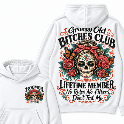 Custom Your Year Grumpy Old Bitches Club Lifetime Member Don't Try Me Hoodies