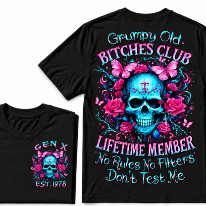 Grumpy Old Bitch Club Custom Year Gen X  T-Shirt
