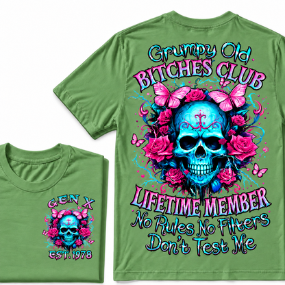 Grumpy Old Bitch Club Custom Year Gen X  T-Shirt