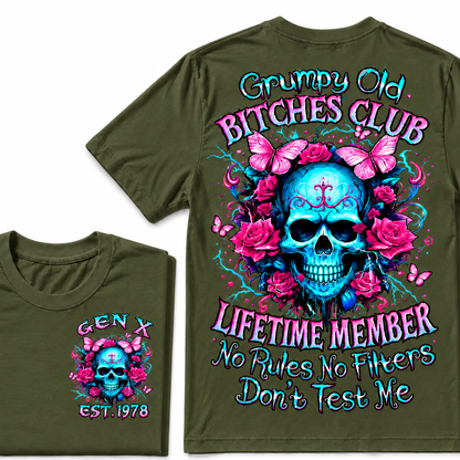 Grumpy Old Bitch Club Custom Year Gen X  T-Shirt
