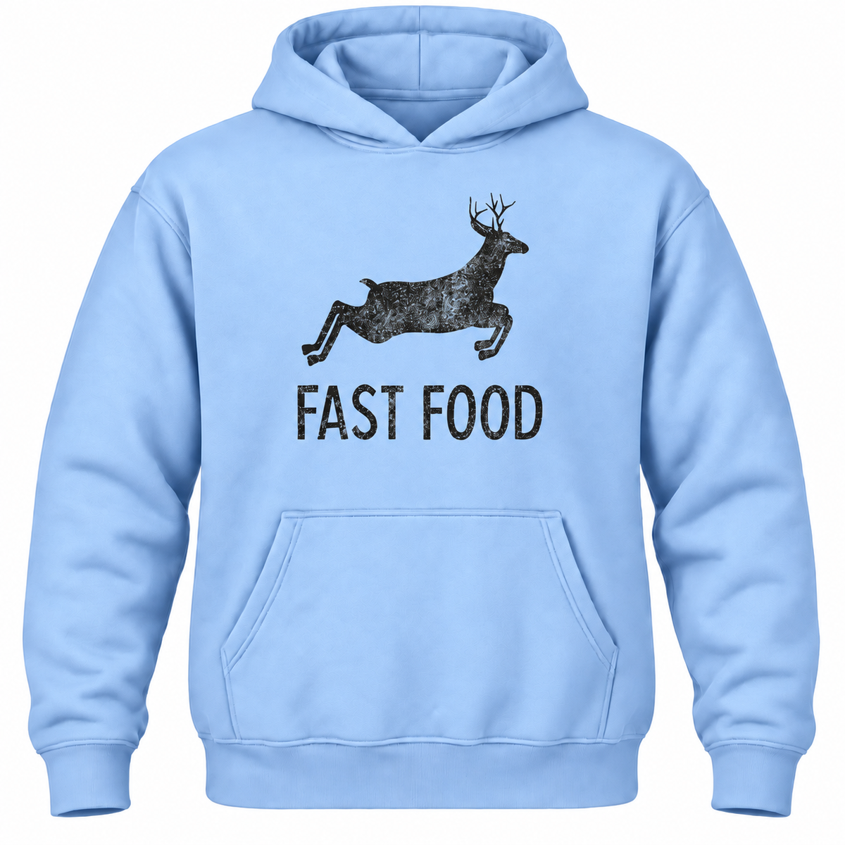 Funny Hunting Hoodie: Fast Food Deer Graphic, Hunter Gift
