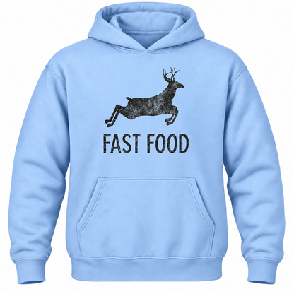 Funny Hunting Hoodie: Fast Food Deer Graphic, Hunter Gift