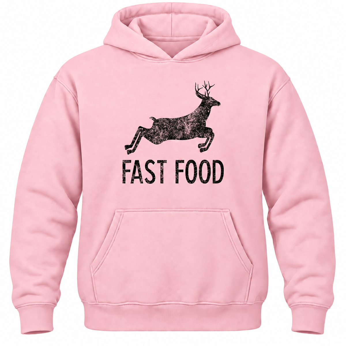 Funny Hunting Hoodie: Fast Food Deer Graphic, Hunter Gift