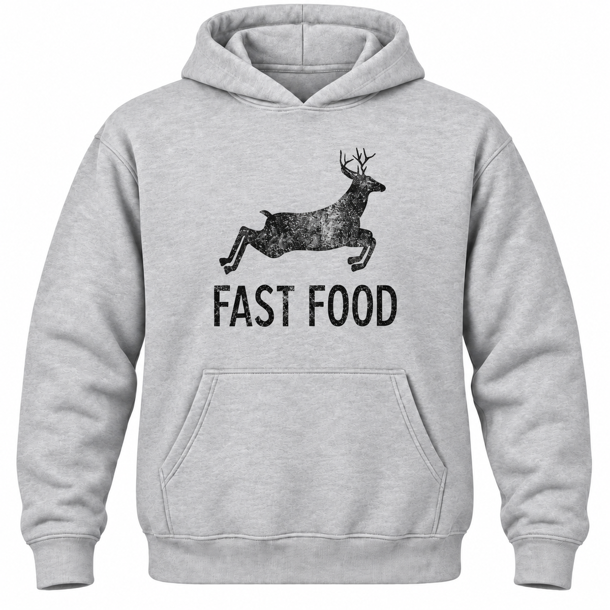 Funny Hunting Hoodie: Fast Food Deer Graphic, Hunter Gift