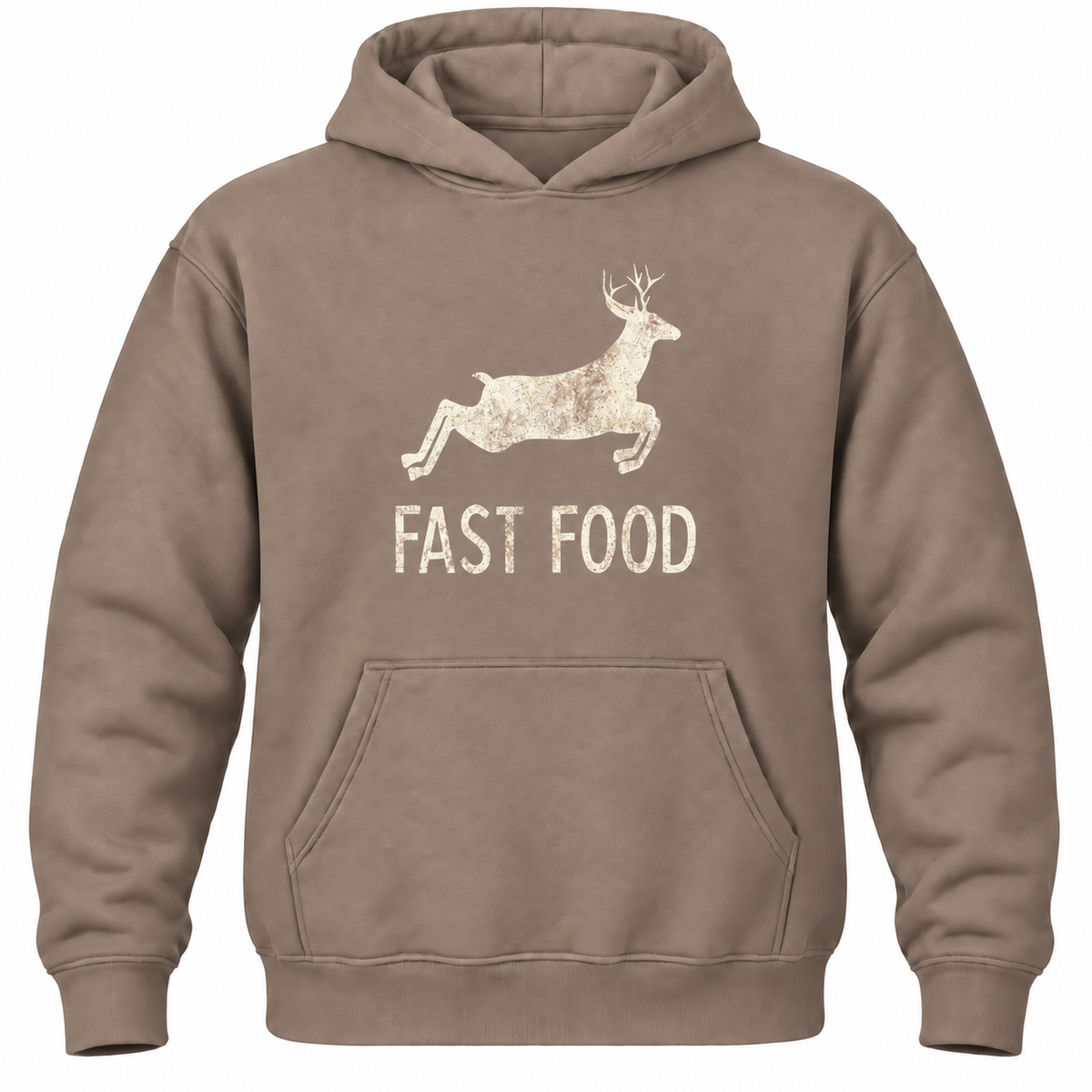 Funny Hunting Hoodie: Fast Food Deer Graphic, Hunter Gift