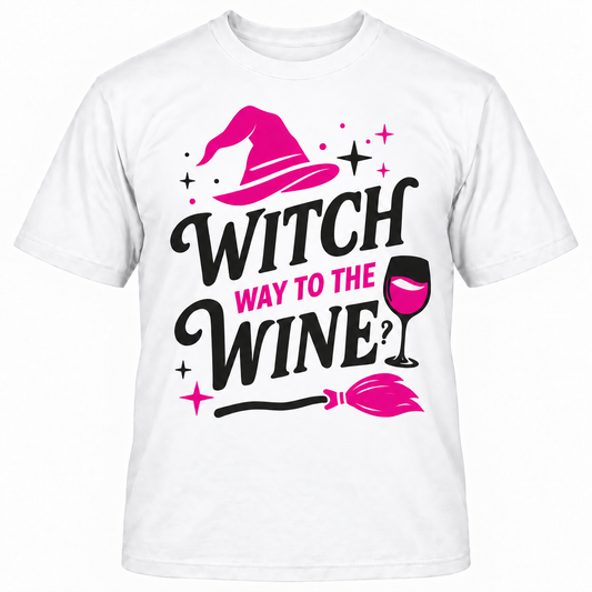 Witch Way To The Wine? T-Shirt